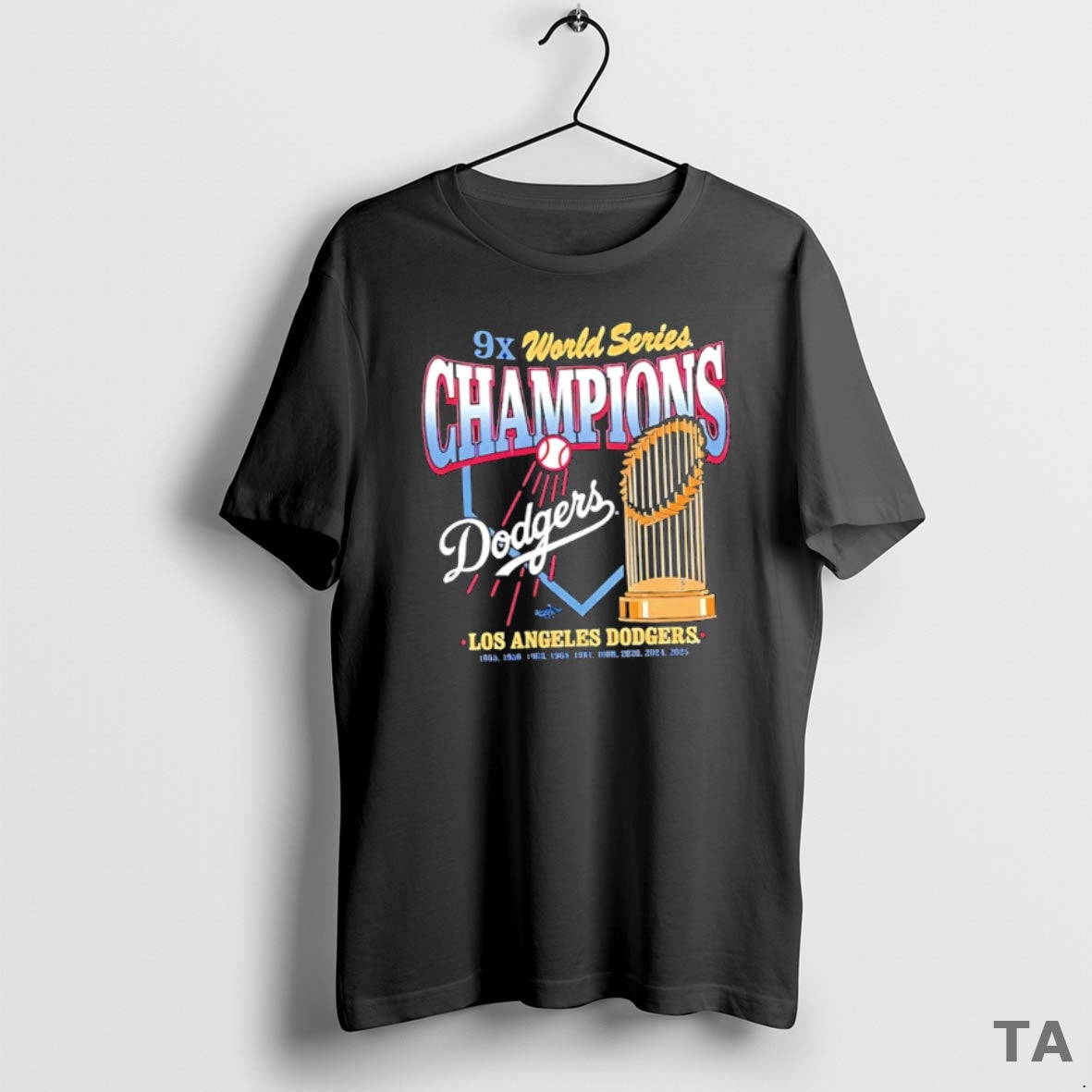 Top Los Angeles Dodgers Mlb 2025 9 Time World Series Champions T Shirt Sweater