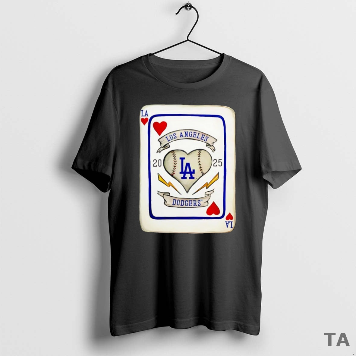 Top Los Angeles Dodgers Mlb 2025 World Series Champions Playing Card T Shirt Sweater