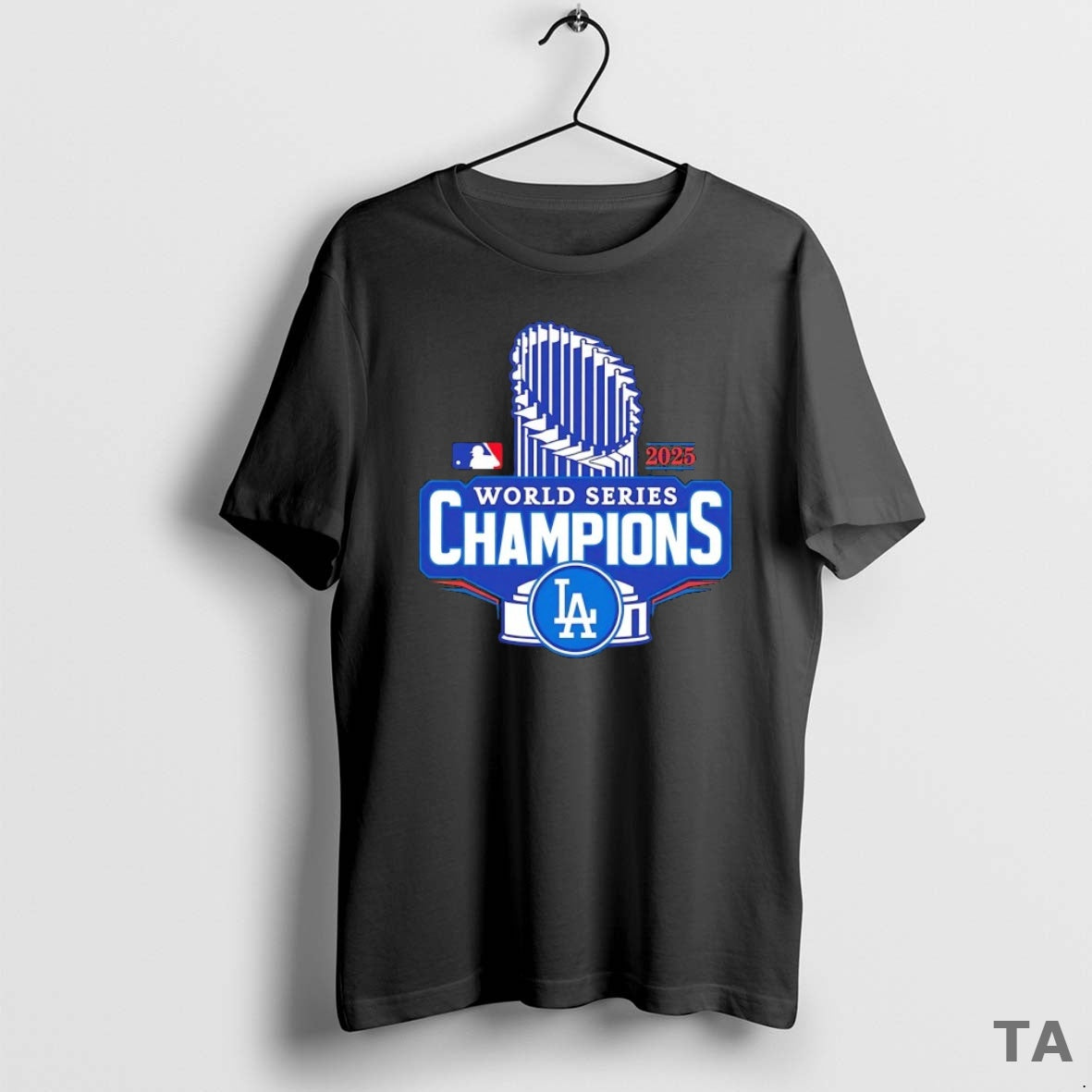 Top Mlb Los Angeles Dodgers 2025 World Series Champions Trophy T Shirt Sweater