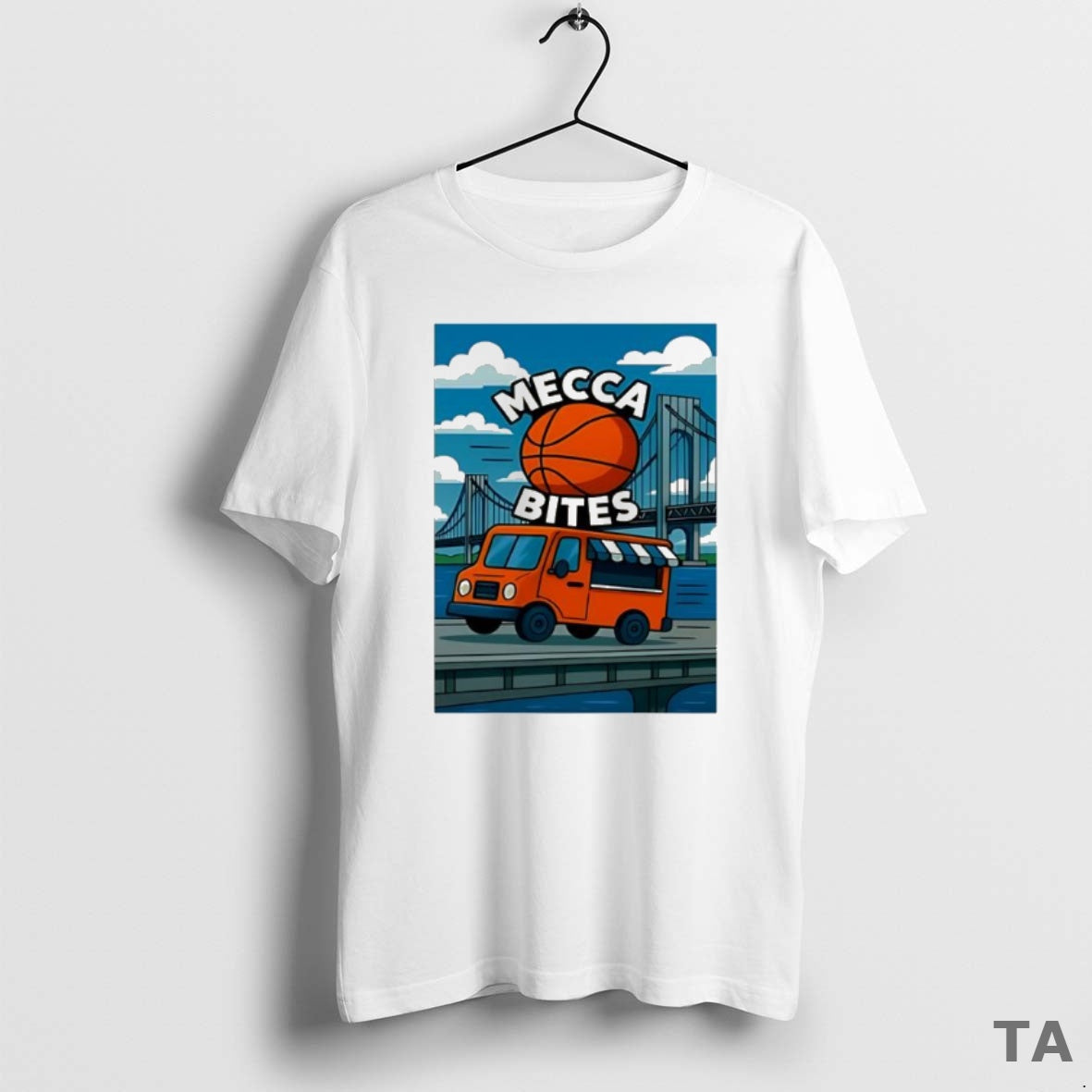 Top Mecca Bites Basketball T Shirt Sweater