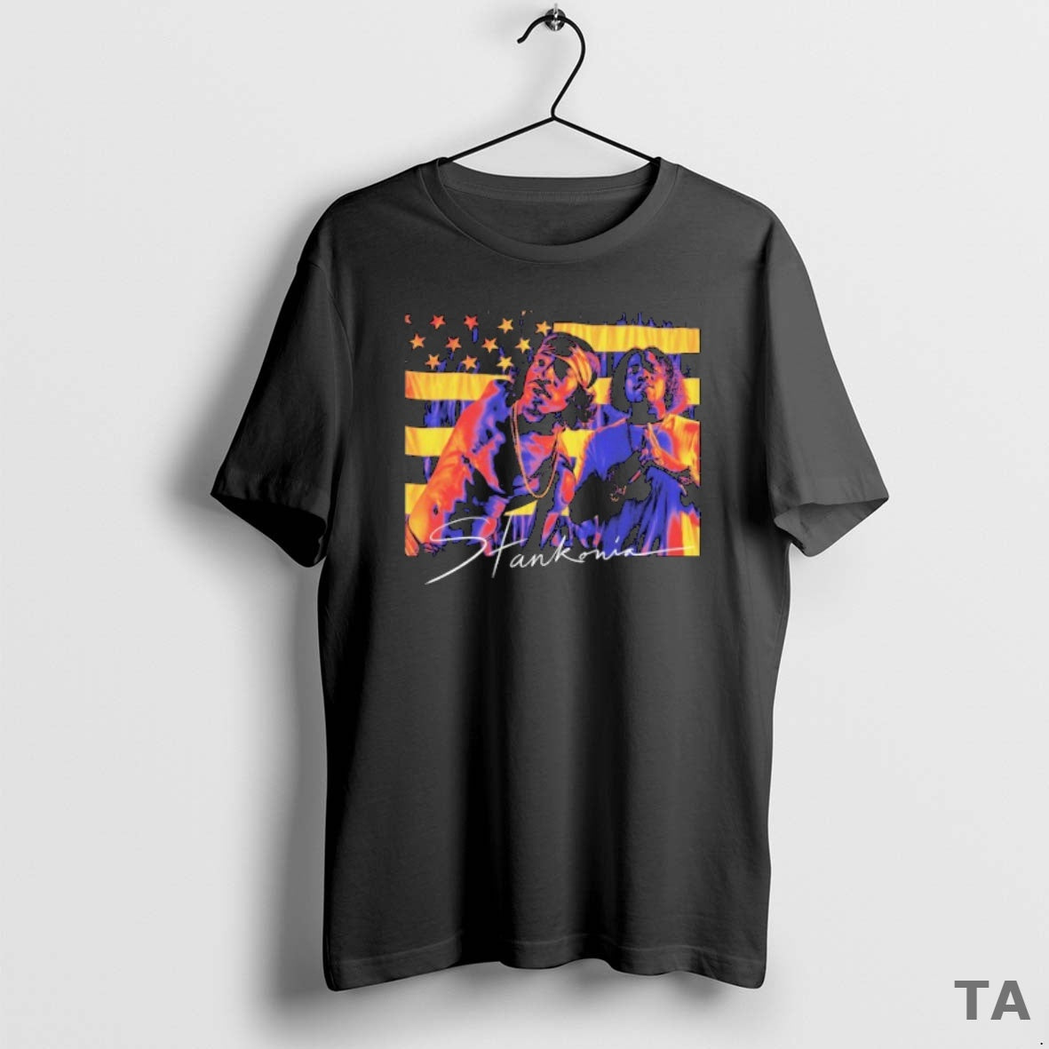 Top Outkast Stankonia Color Photo American Flag T Shirt Sweater