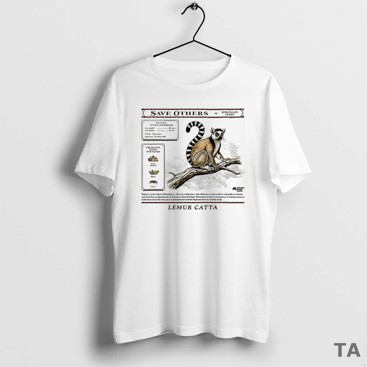 Top Ring Tailed Lemur Save Others Lemur Catta T Shirt Sweater