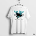 Top San Jose Sharks Homage Heritage Retro Stripe Comfy T Shirt Sweater