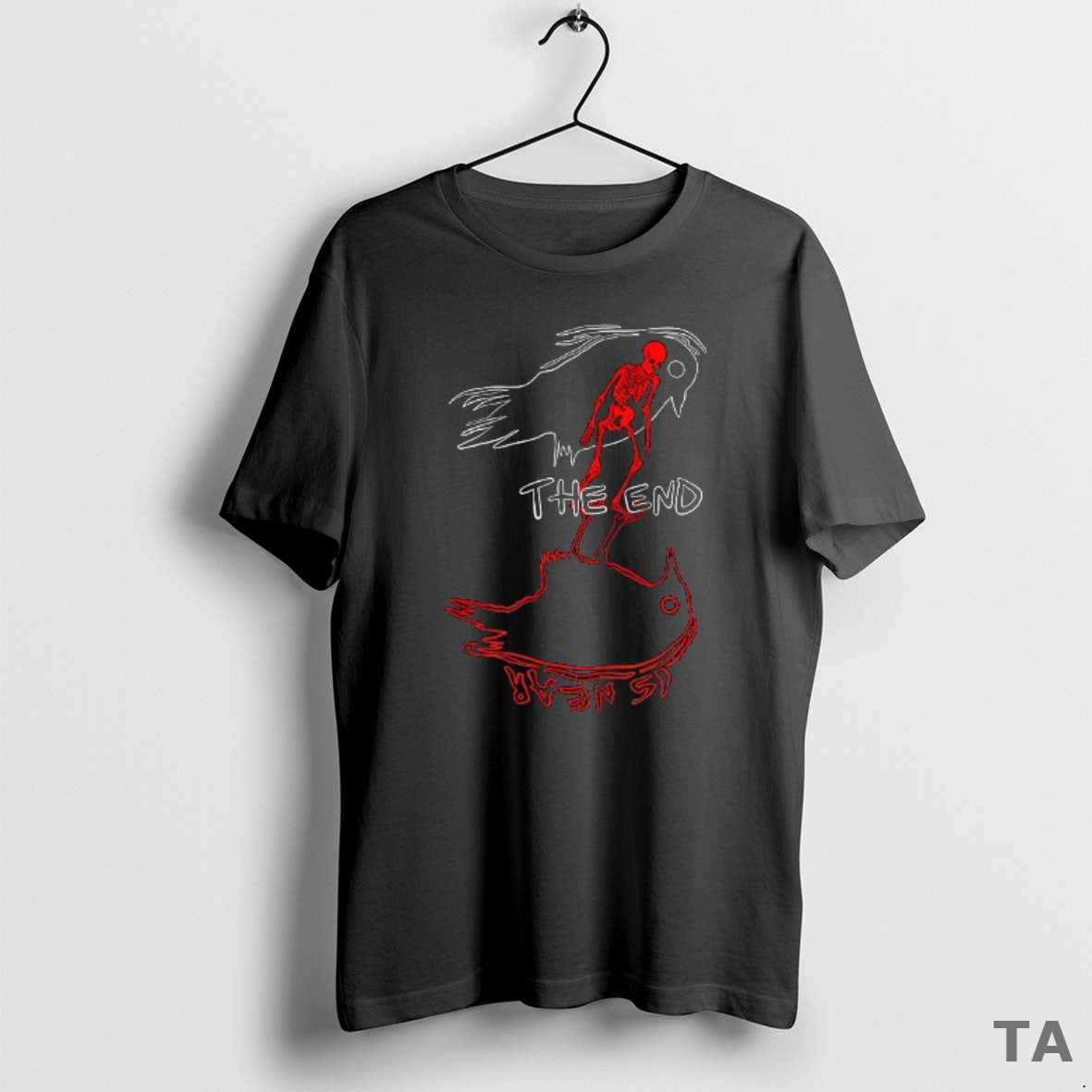 Top Skeleton The End Is Near T Shirt Sweater