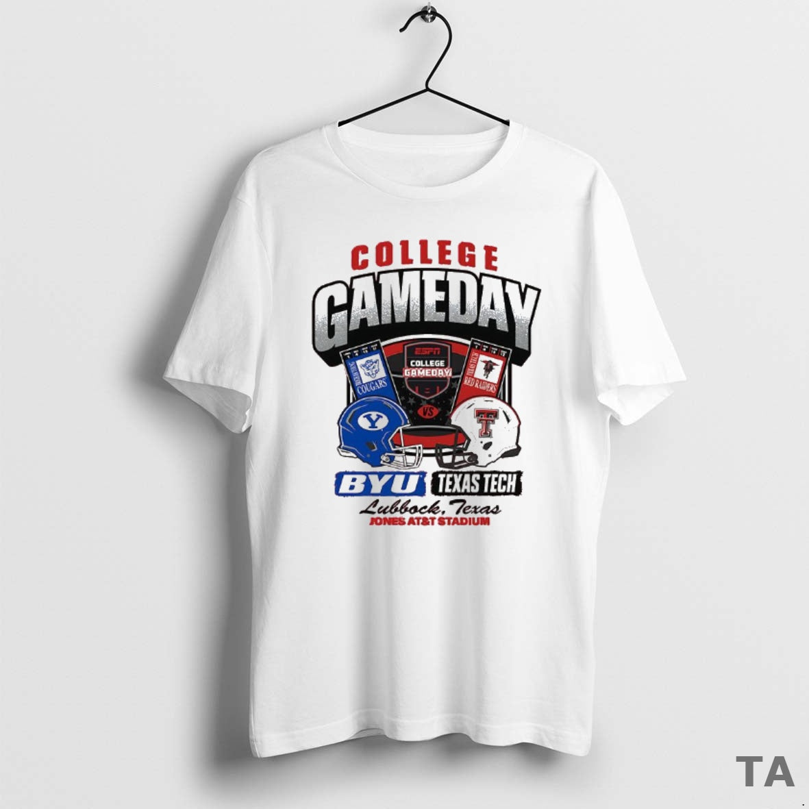 Top Texas Tech Red Raiders Vs Byu Cougars Ncaa College Gameday Ticket T Shirt Sweater