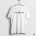Top The Los Angeles Dodgers Logo Script T Shirt Sweater