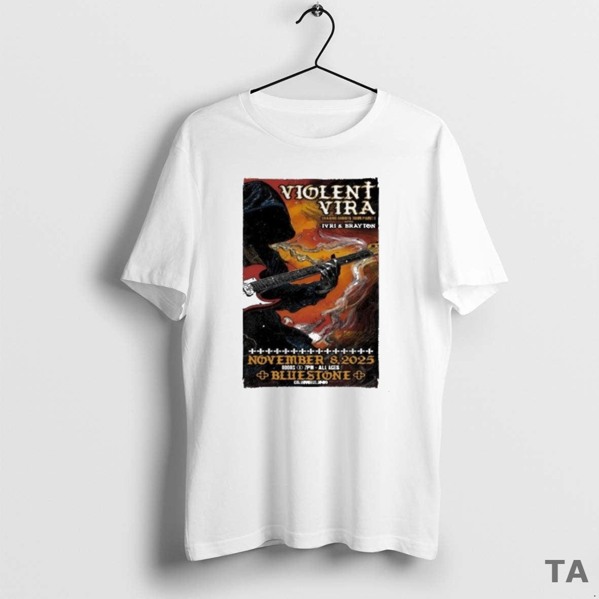 Top Violent Vira November 8 2025 The Bluestone In Columbus Oh Guitar T Shirt Sweater