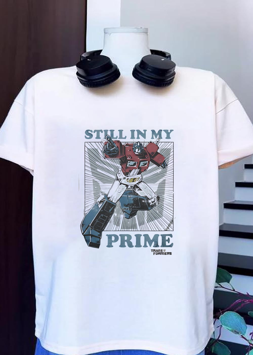 Transformers Still in My Prime Optimus Pointing T-Shirt