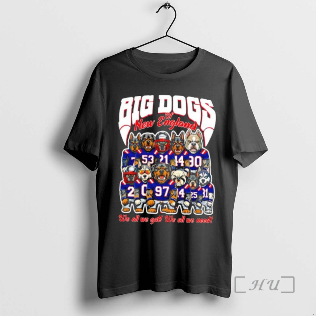 Trending Big Dogs Of New England We All We Got We All We Need Premium