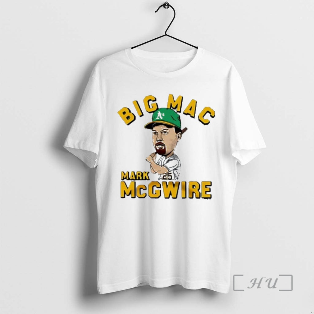 Trending Big Mac Mark Mcgwire Oakland Athletics 25 Player Caricature Big Head Goatee Baseball Legend