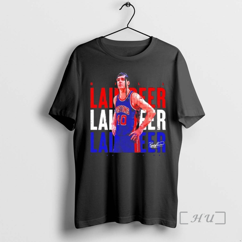 Trending Bill Laimbeer Portrait Detroit Pistons Signature