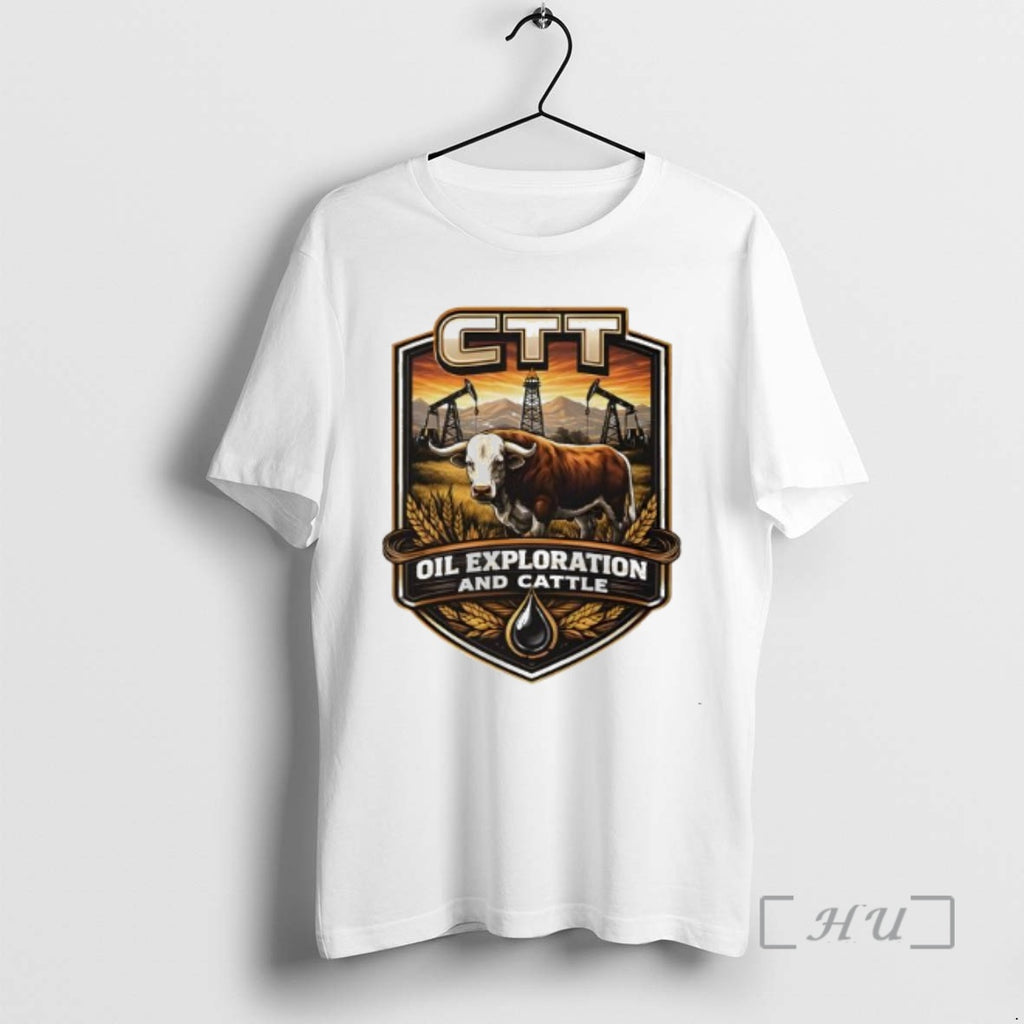 Trending Ctt Oil Exploration And Cattle Retro Funny