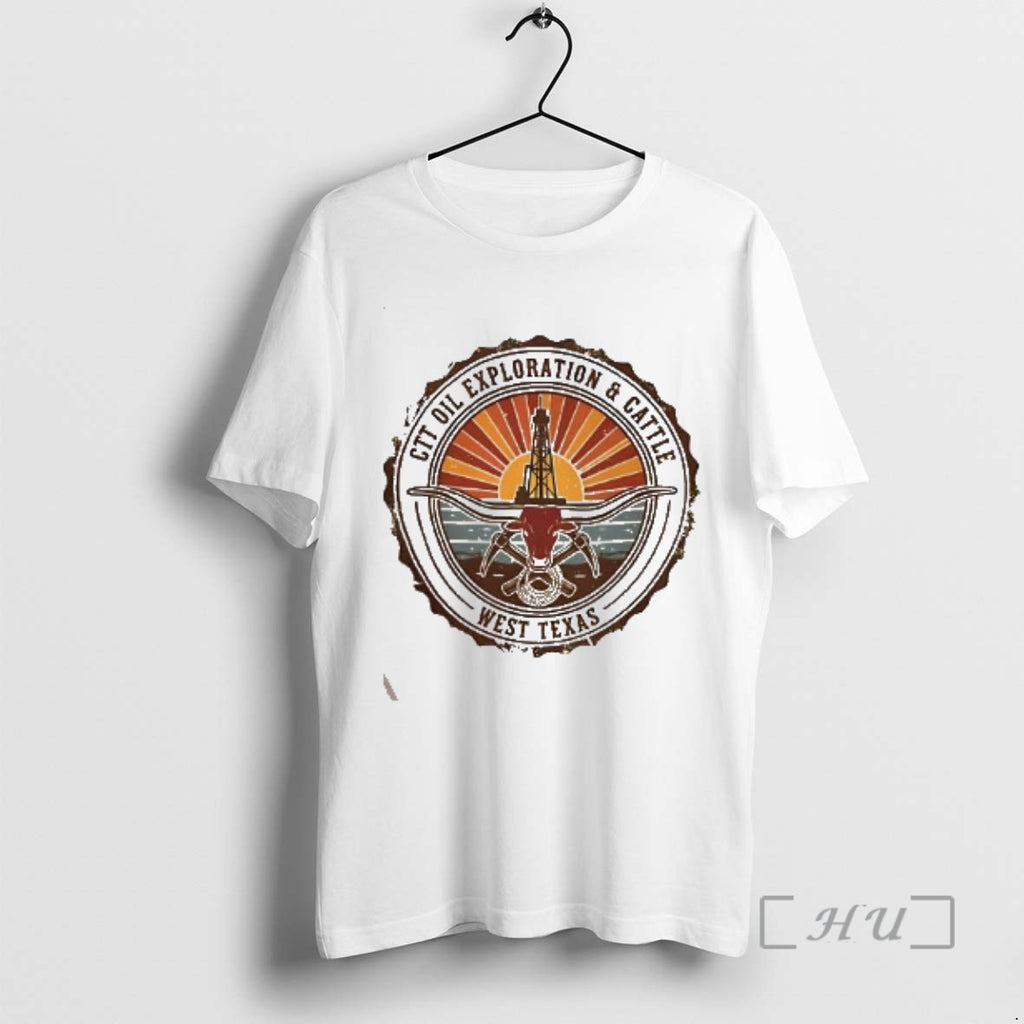 Trending Ctt Oil Exploration And Cattle West Texas Landman 2026 Logo Premium T Shirts Sweater