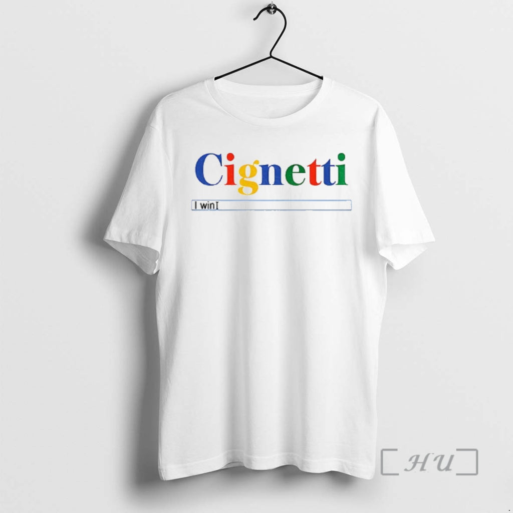 Trending Curt Cignetti Football Google I Win Cignetti I Win Search Bar Premium T Shirts