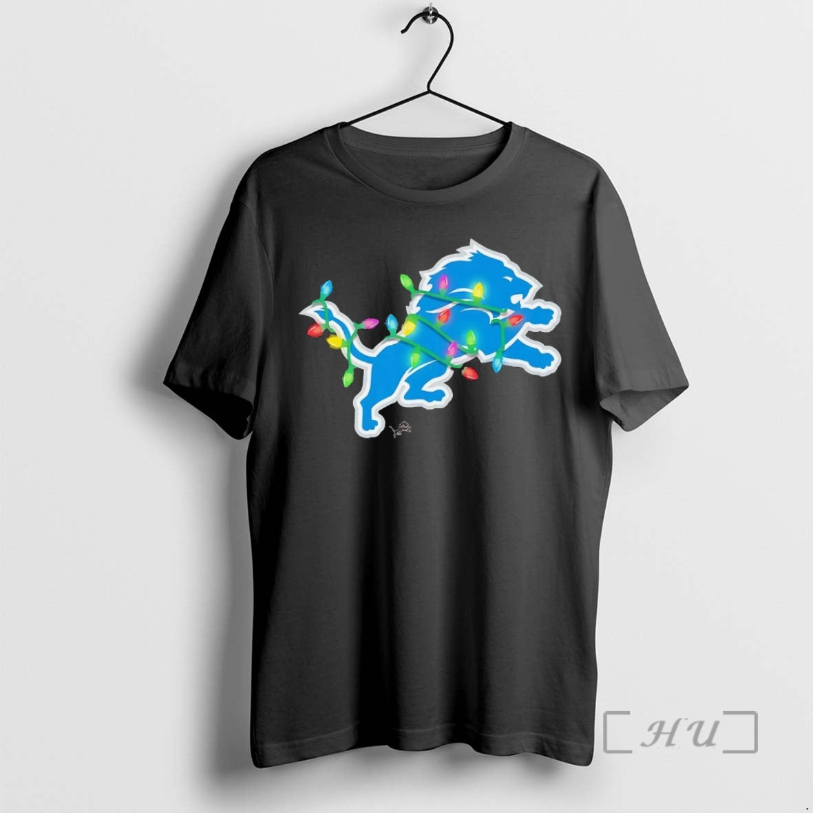 Trending Detroit Lions Logo Christmas Light Premium T Shirt Sweater
