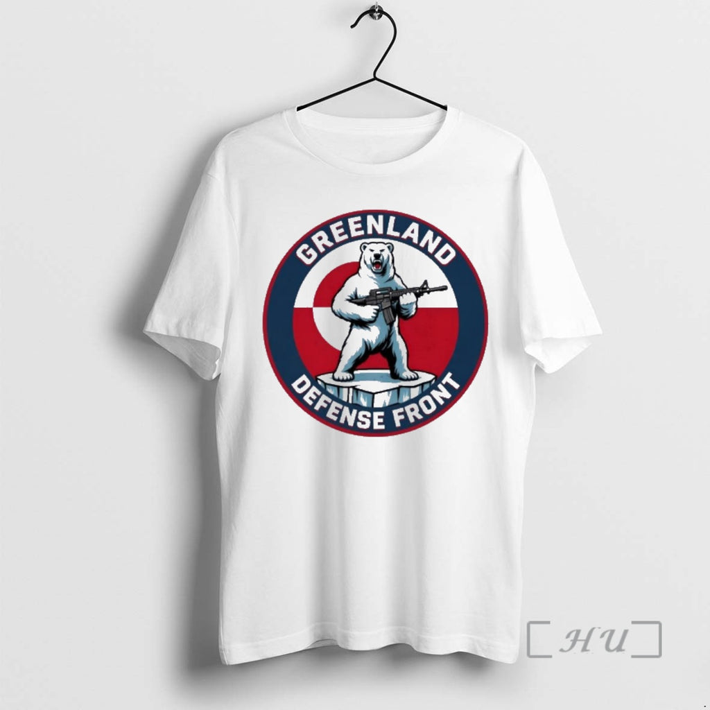 Trending Greenland Defense Front Funny Political Polar Bear Solider