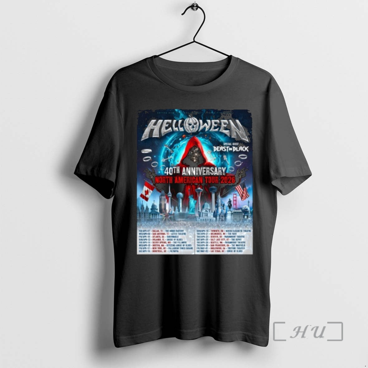 Trending Helloween 40th Anniversary North American Tour 2026 Premium T Shirt Sweater
