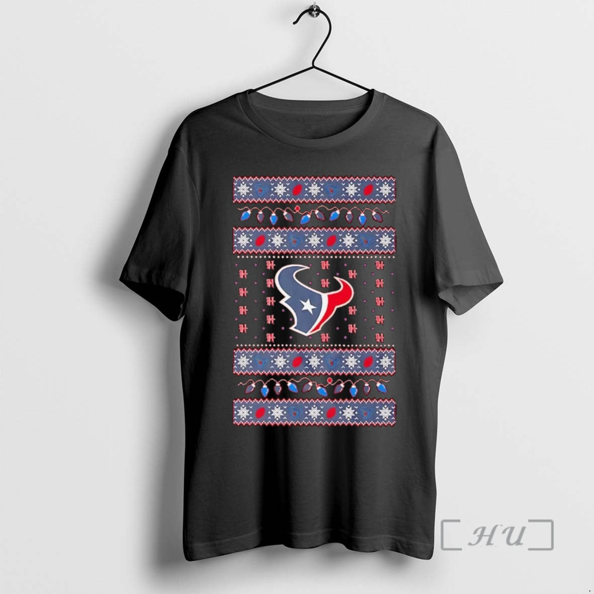 Trending Houston Texans Ugly Christmas Light Premium T Shirt Sweater