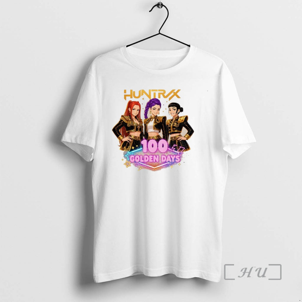 Trending Huntrix Kpop Demon Hunter Mira Zoey Rumi 100 Golden Days Premium T Shirts Sweater