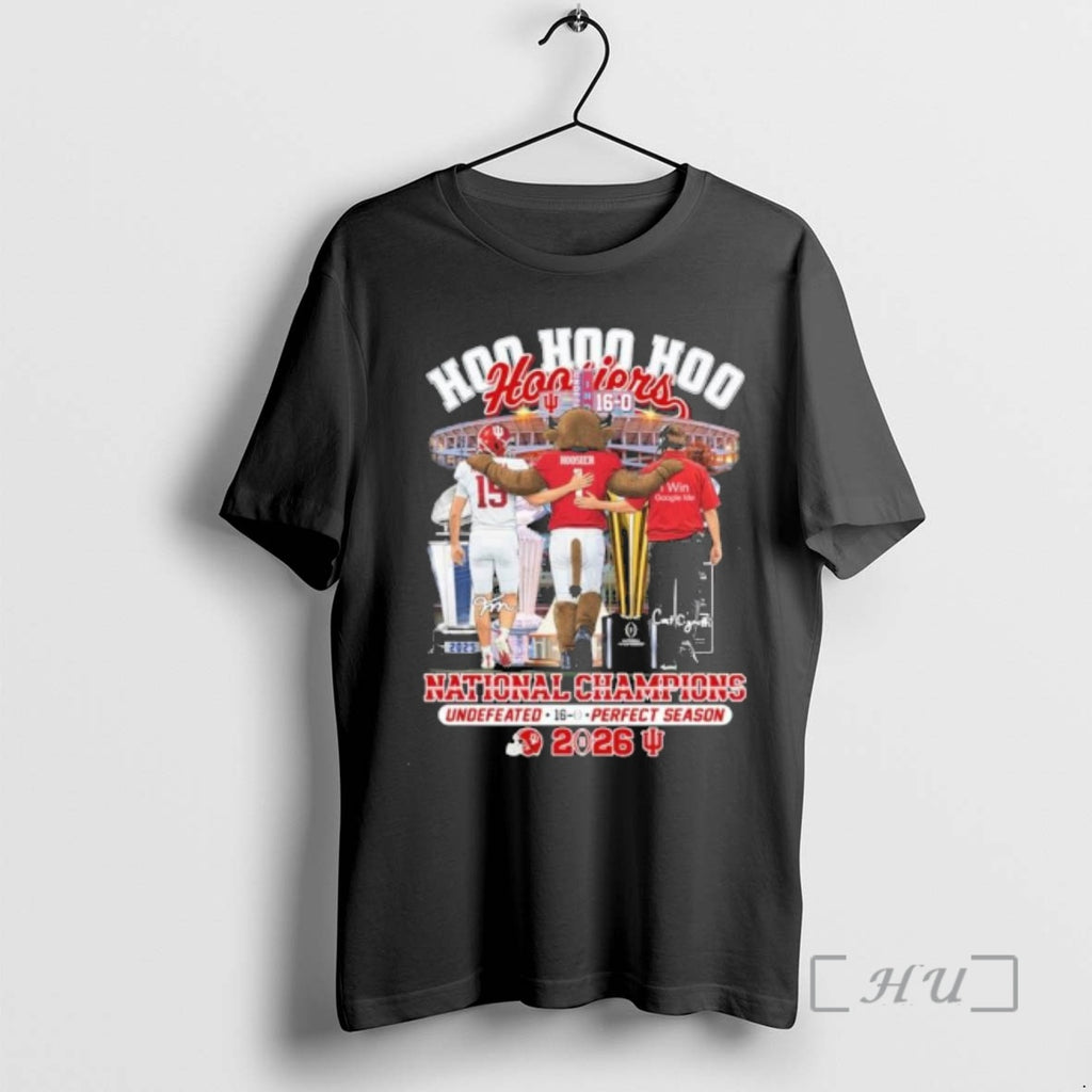 Trending Iu Football Hoo Hoo Hoo Hoosiers National Champions Undefeated 16 0 Perfect Season Premium