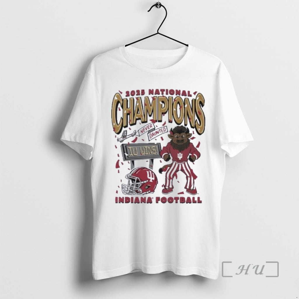 Trending Iu Football National Champions Mascot Never Daunted Confetti