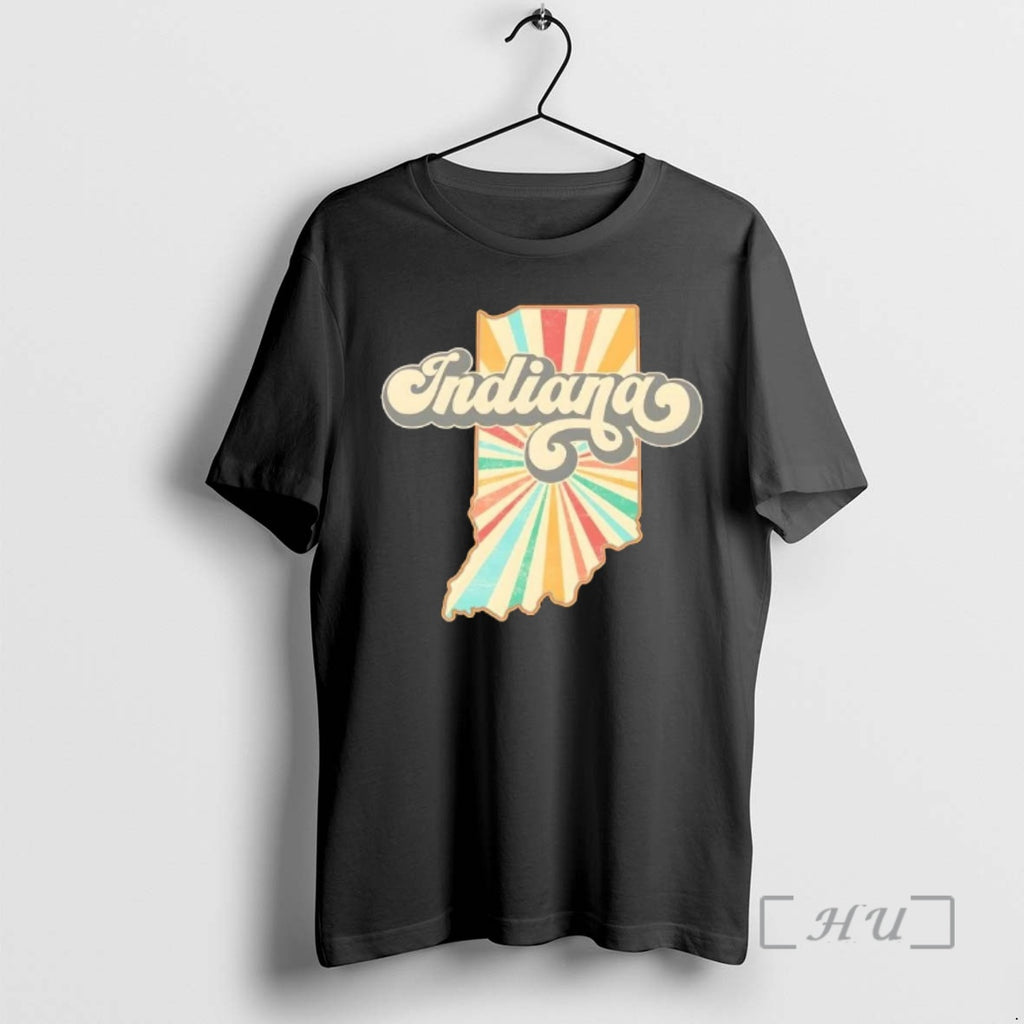 Trending Indiana State Retro Vintage Map