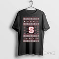 Trending Nc State Wolfpack Ugly Christmas Light Premium T Shirt Sweater