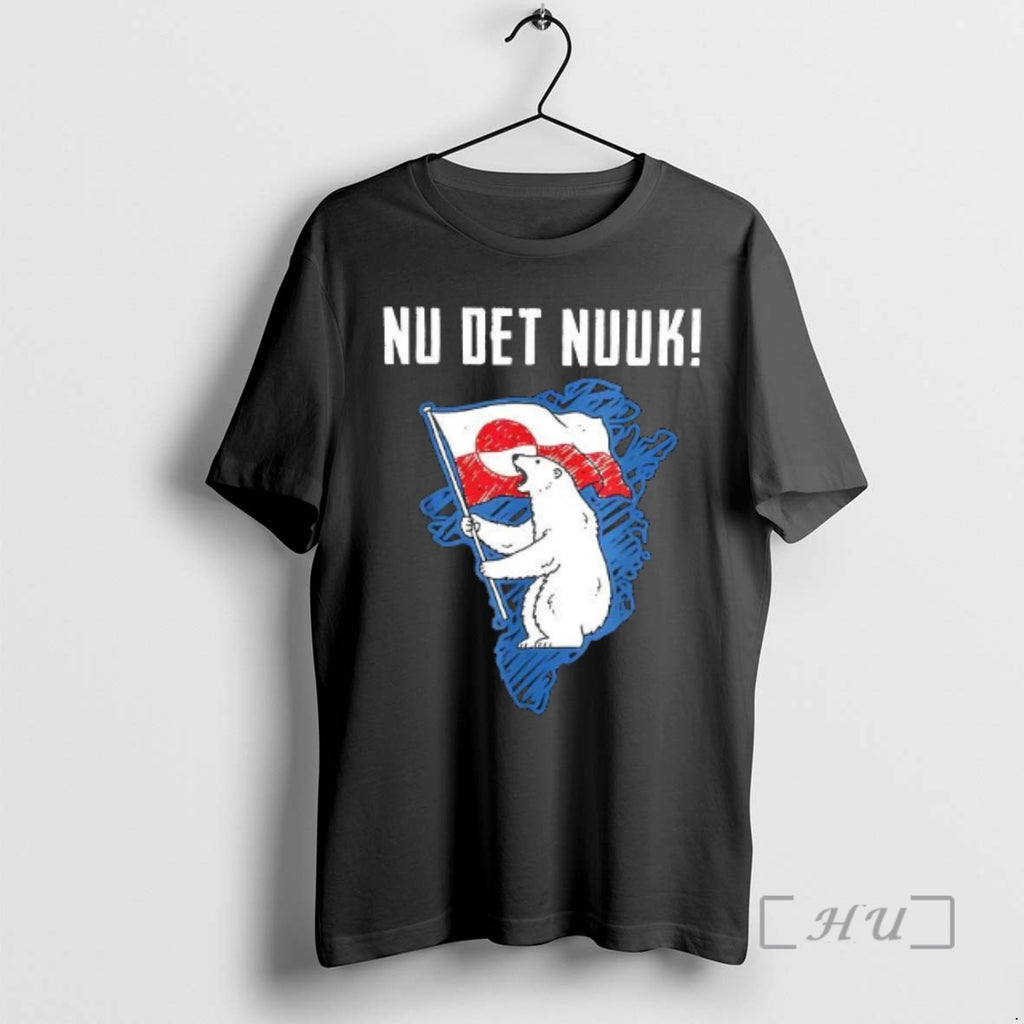 Trending Nu Det Nuuk Greenlanders I Stand With Greenland Polar Bear Holding Flag Premium