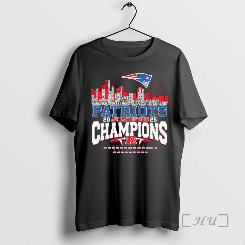 Trending Patriots 2025 Afc East Division Champions Skyline Name Palyers