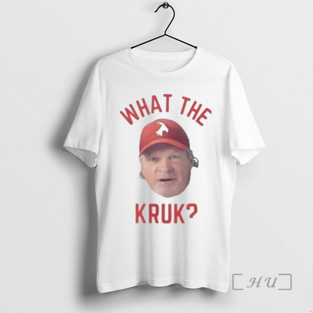 Trending Pretty John Kruk Philadelphia Phillies Mlb What The Kruk Big Face Premium T Shirts