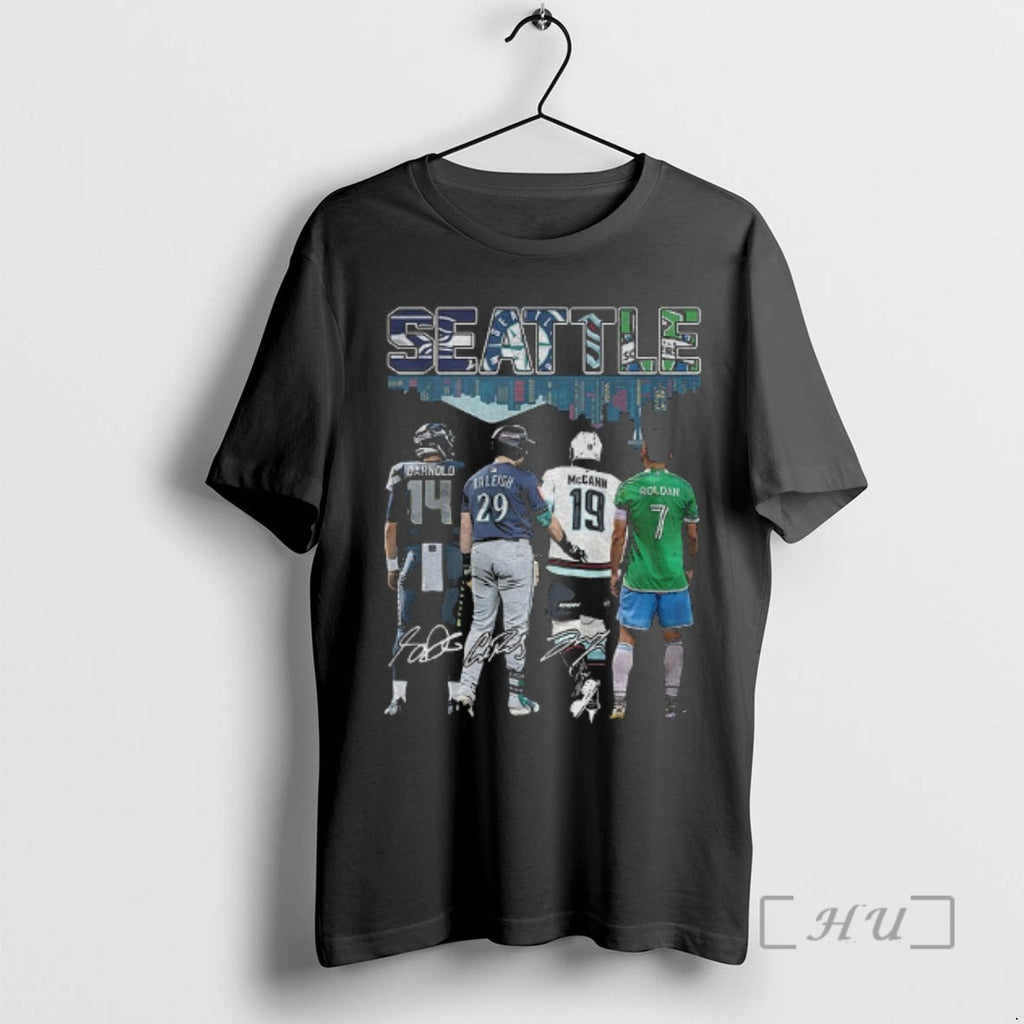 Trending Sam Darnold Cal Raleigh Jared Mccann Cristian Roldan Seattle City Skyline Signatures Premium