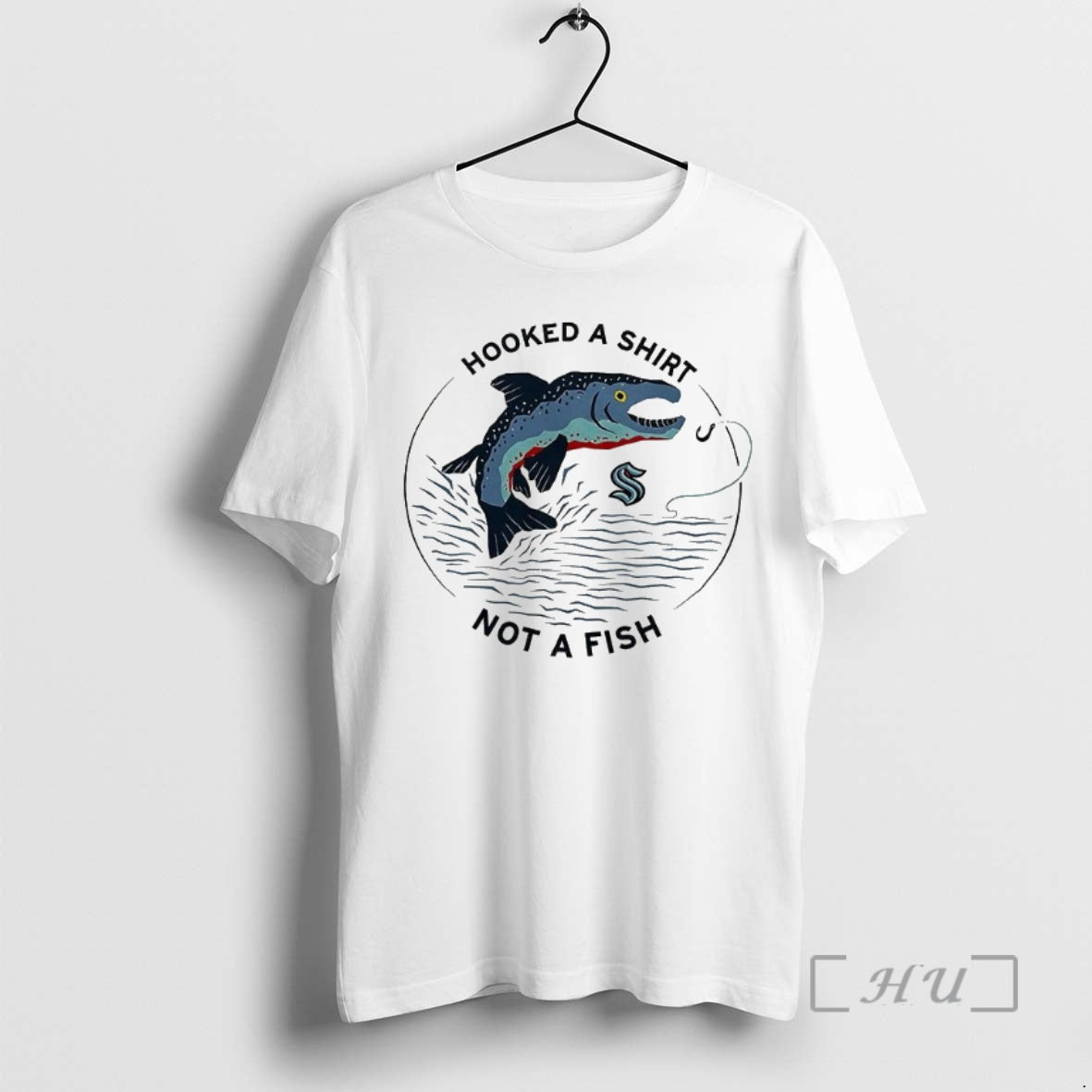 Trending Seattle Kraken Hooked Not A Fish Premium T Shirt Sweater