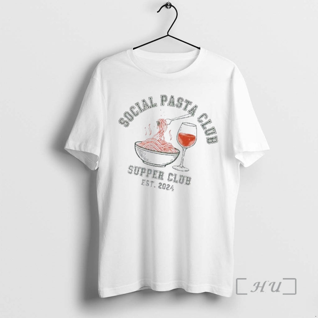 Trending Social Pasta Club Supper Club Est 2024 Retro