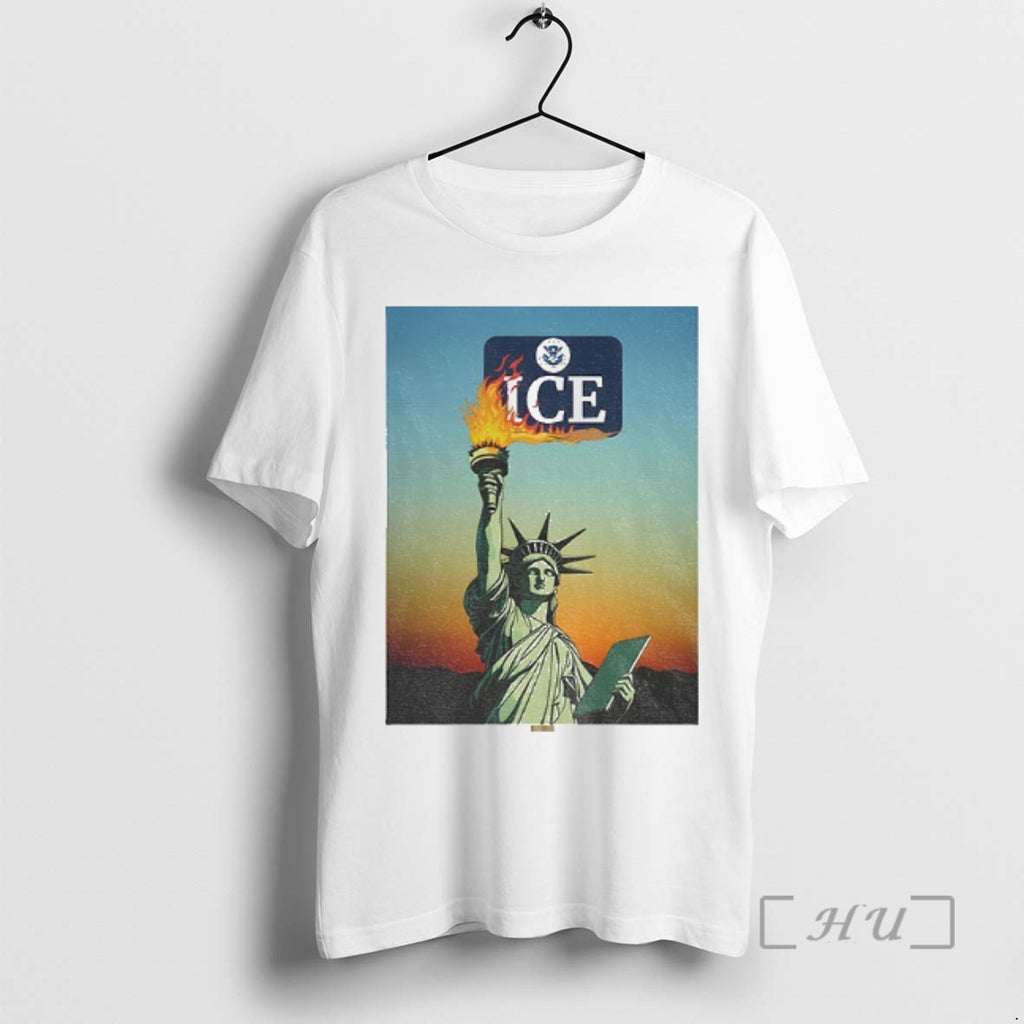 Trending Statue Of Liberty Abolish Ice Protest Lady Liberty Anti Fascist Rally Premium T Shirts
