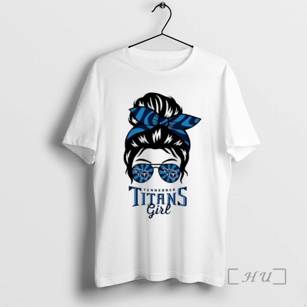 Trending Tennessee Titans Girl Messy Bun Glasses