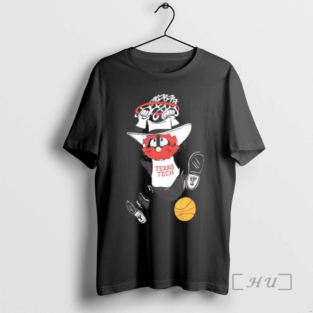 Trending Texas Tech Red Raiders Basketball Raider Red Jammin Both Ways Mascot Premium T Shirts