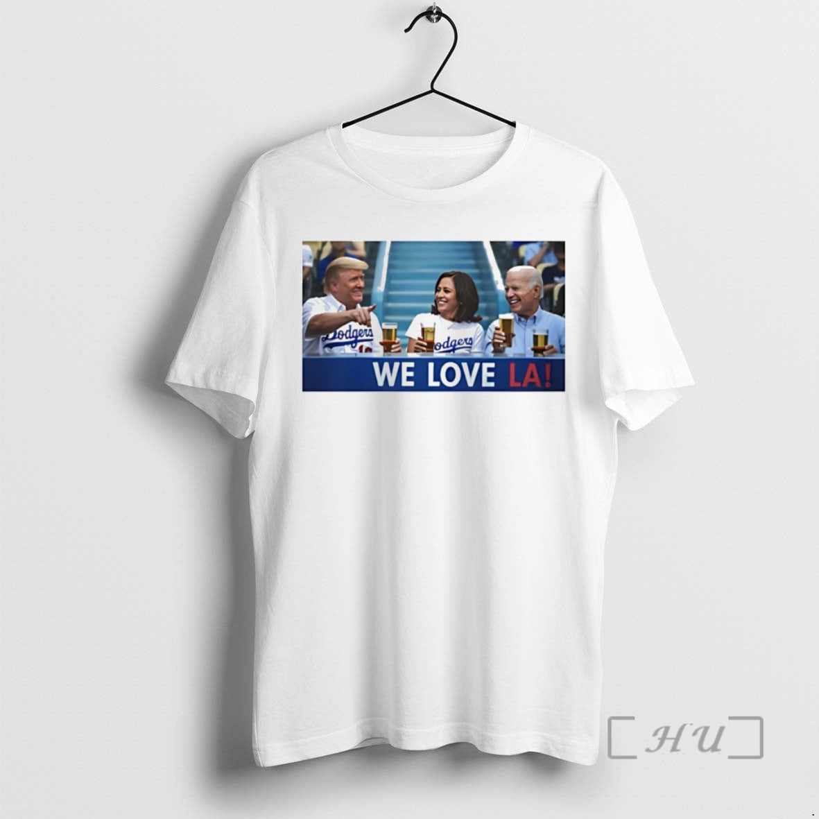 Trending Trump Biden Kamala Love La Dodger Christmas Premium T Shirt Sweater