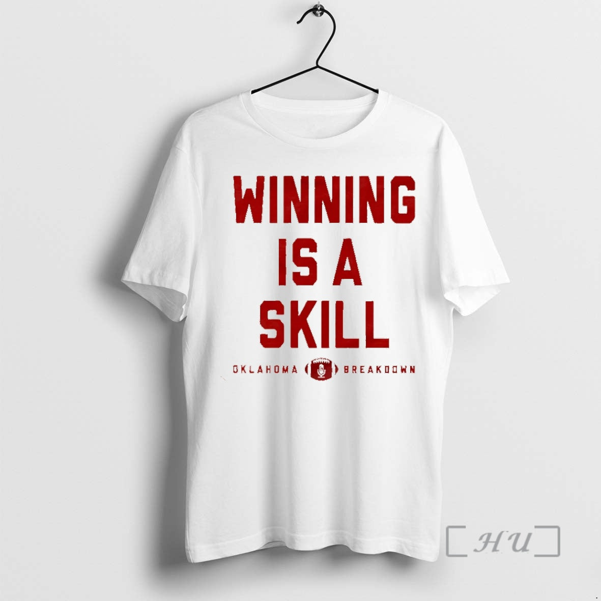 Trending Winning Is A Skill Oklahoma Breakdown Football Christmas Premium T Shirt Sweater