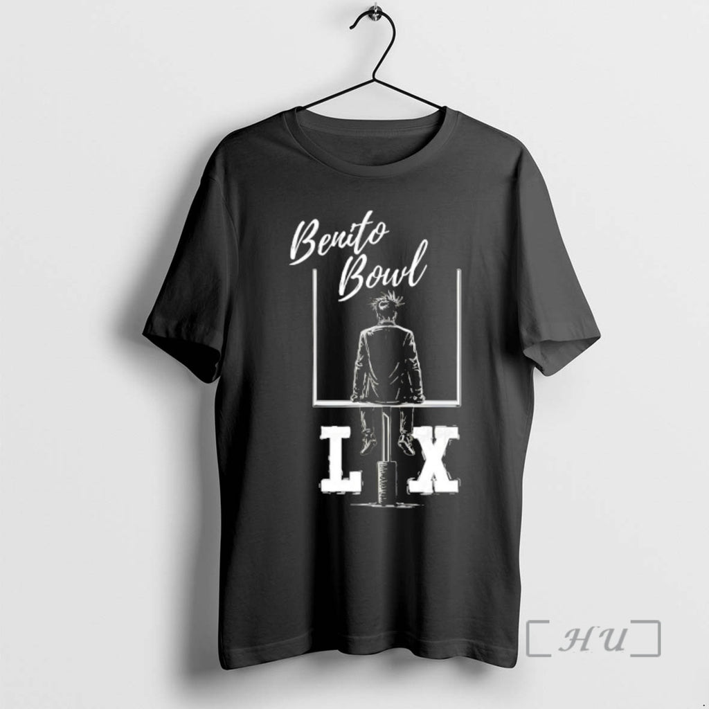 Trending Eihgpqhe Bad Bunny Benito Bowl Lix Halftime Show Game Day Football Premium T Shirts