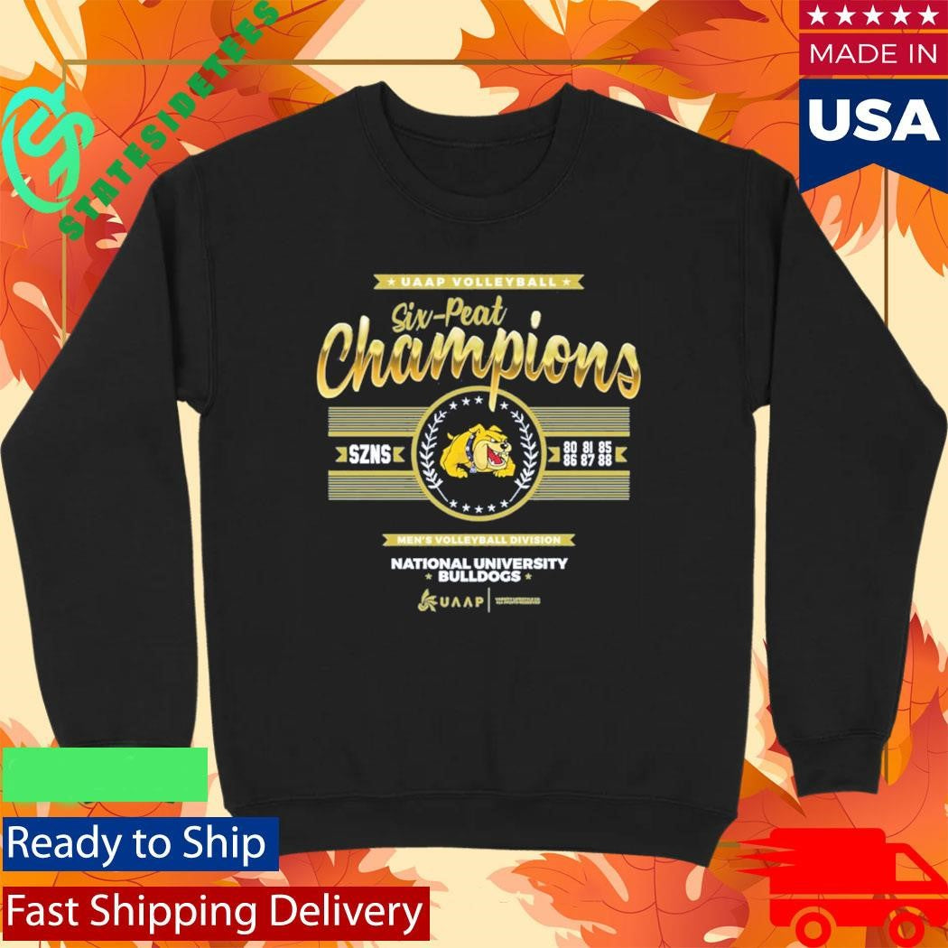 UAAP Volleyball Six Peat Spikers Volleyball Champ National University Bulldogs Shirt