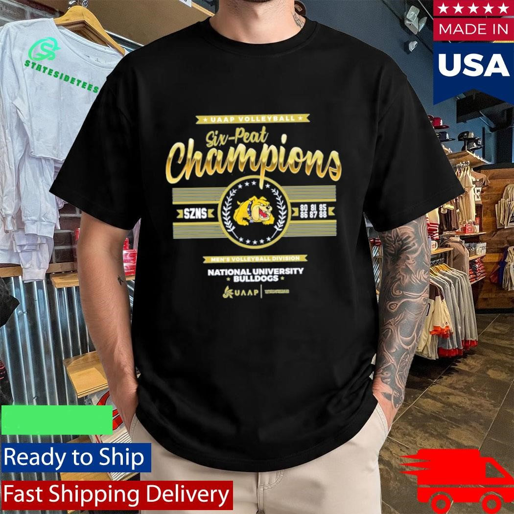 UAAP Volleyball Six Peat Spikers Volleyball Champ National University Bulldogs Shirt