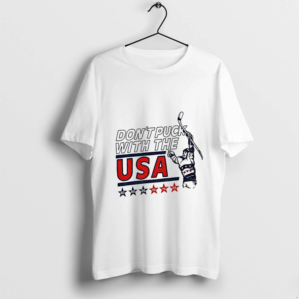 Usa Mens And Womens Hockey Dont Puck With The Usa Olympics Gold Medal Tshirts Sweater