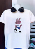USA Rabbit Mascot Soccer Player USA Shirt