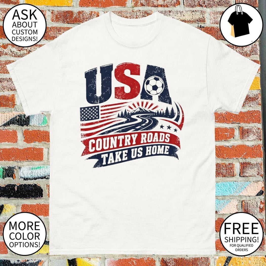 USA Soccer Country Roads Take US Home World Cup 2026 shirt