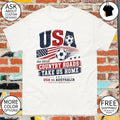 USA Soccer vs Australia Commemorative Country Roads Take Us Home World Cup 2026 shirt