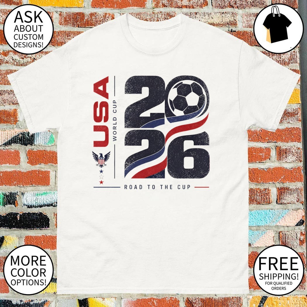 USA World Cup 2026 Road to the Cup Soccer Patriotic Eagle shirt