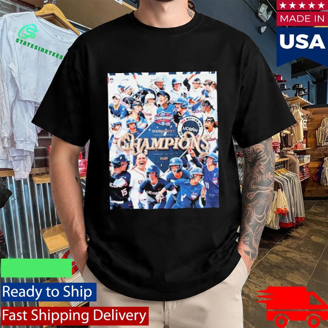 Uconn Huskies 2026 Big East Softball Tournament Champions Shirt