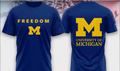 University Of Michigan Campus Freedom Charlie Kirk 2 Sided