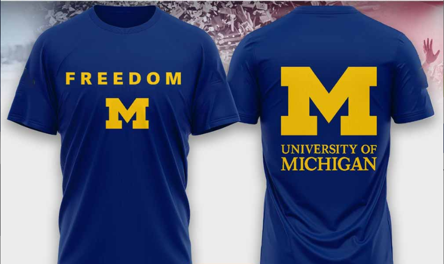 University Of Michigan Campus Freedom Charlie Kirk 2 Sided