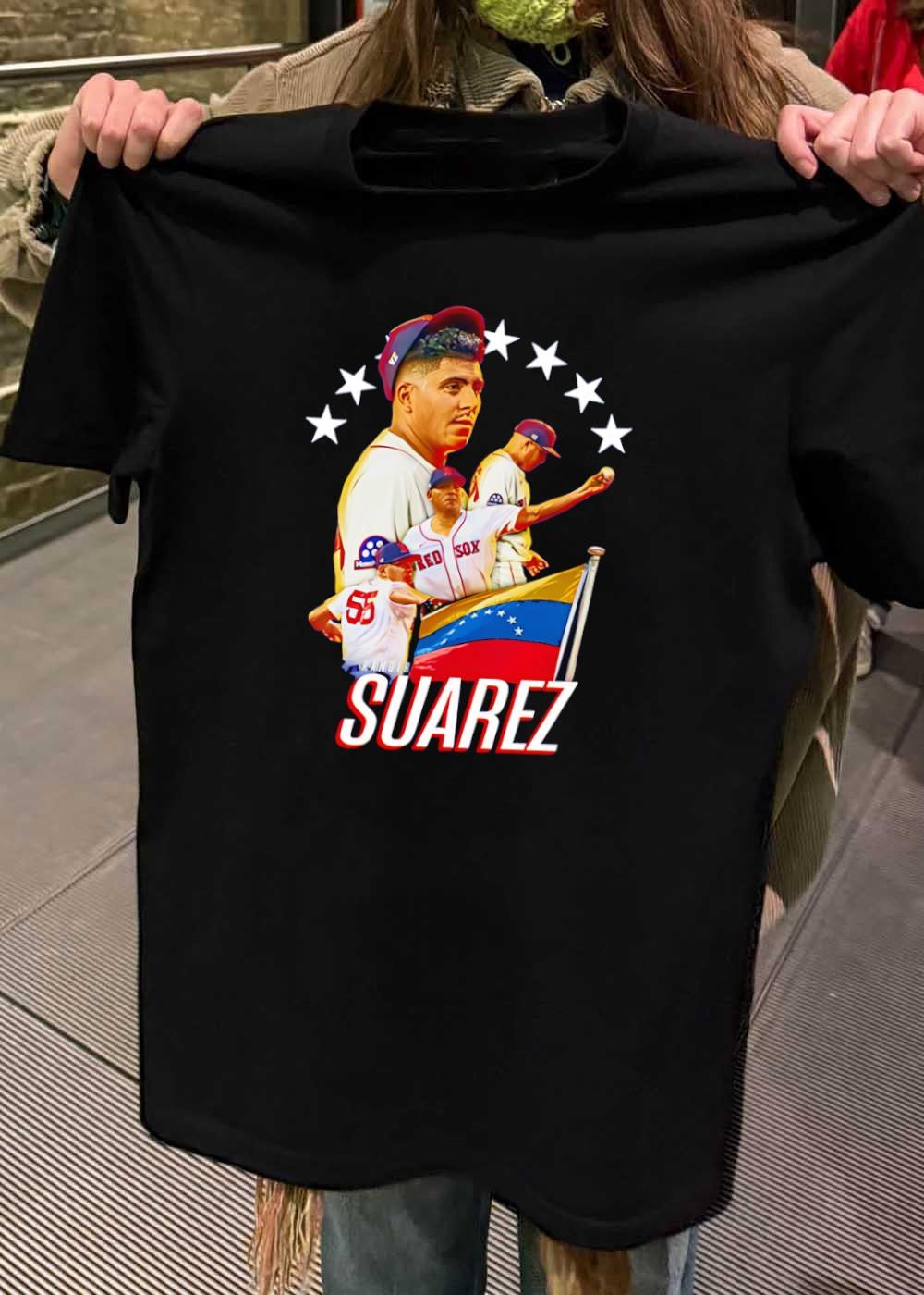Venezuelan Baseball Tribute Ranger Suarez Pitching Red Sox T-Shirt